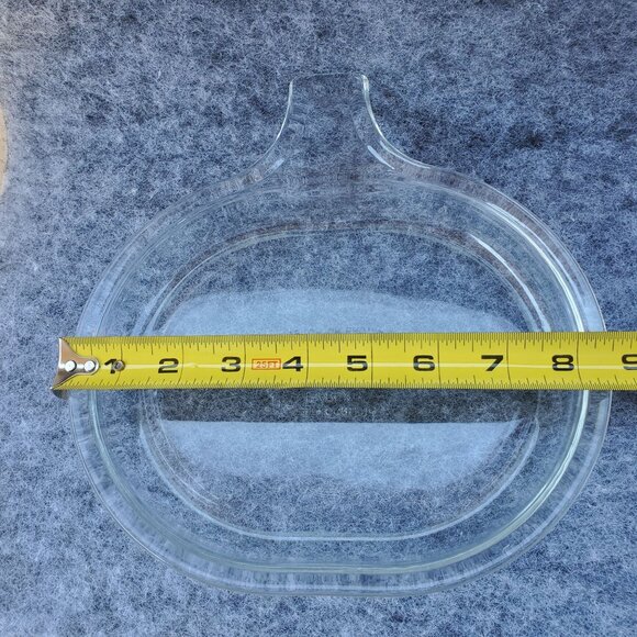 Vintage Corning Pyrex 600-B Clear Glass Pumpkin-Shaped Baking Dish Thanksgiving - Picture 1 of 7